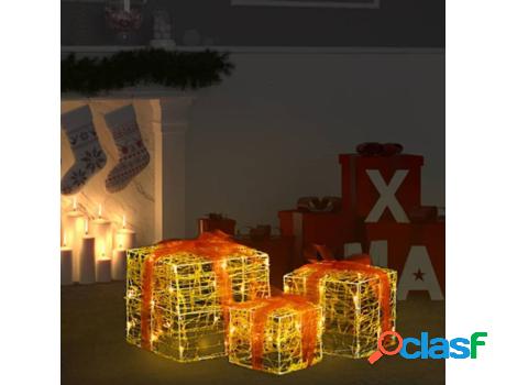 Cajas de Regalo Navidad VIDAXL (3 un - 26.5x26.5x24cm -