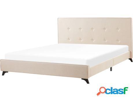 Cama Ambassador (Beije - Poliéster -216x192x106 cm)