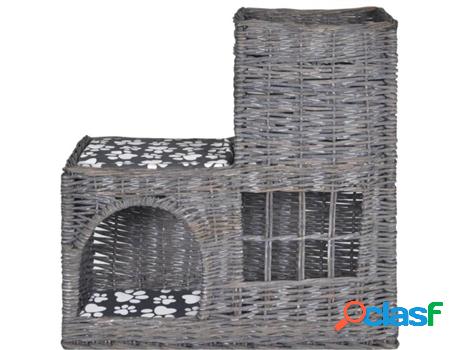Cama para Gatos VIDAXL 3 Pisos (Marrón)