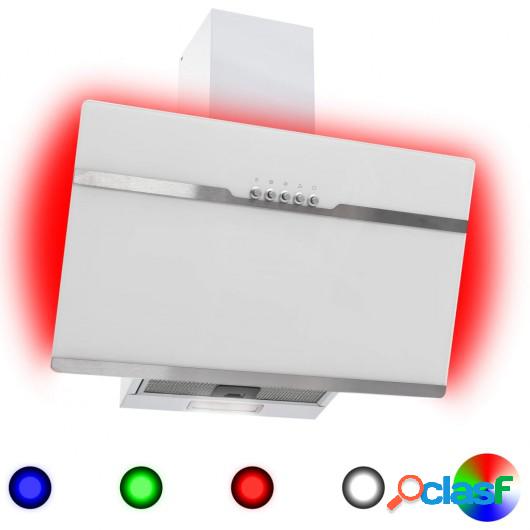 Campana extractora RGB de LED acero inox. vidrio templado