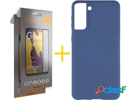 Carcasa y 2 Protectores de Pantalla de Vidrio Full Samgung