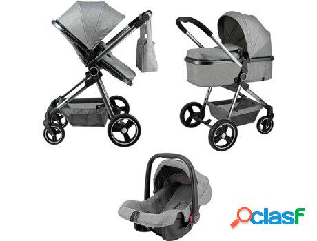Carrito de Bebé STAR IBABY City Plus Gris + Bolsa de