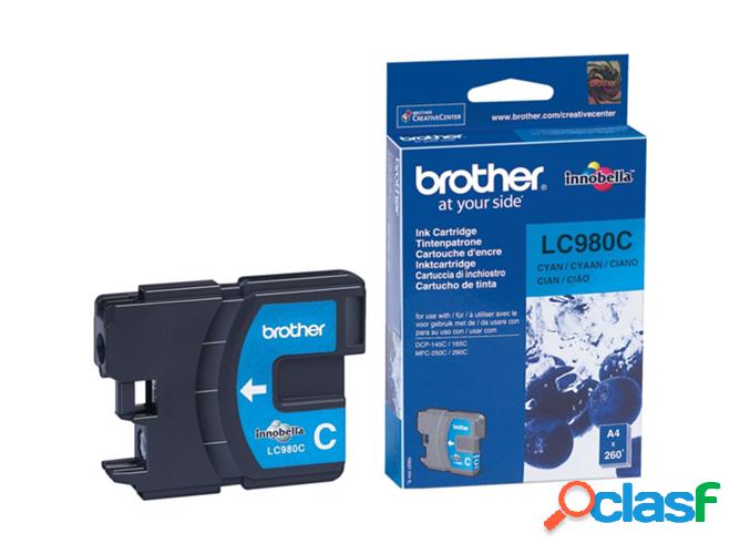 Cartucho de tinta Original BROTHER LC980CBP Cian 260