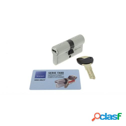 Cilindro de alta seguridad Tesa 30 35 TX80 níquel MX803035N