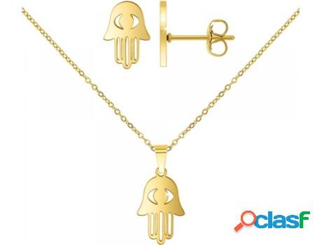 Collar SC_BOHEME (Acero - Dorado - 44cm)