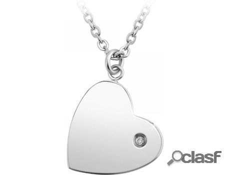 Collar SC_CRYSTAL Corazón (Acero - 41cm)