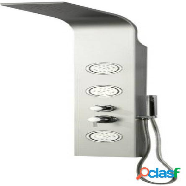 Columna Baño Ducha Hidromasaje 155X21Cm Aluminio Plata A-85