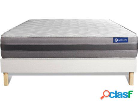 Conjunto de Somier Blanco + Colchón ACTISOM Actiflex Relax