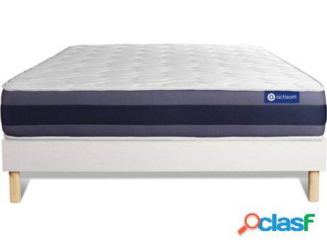 Conjunto de Somier Blanco + Colchón ACTISOM Actilatex
