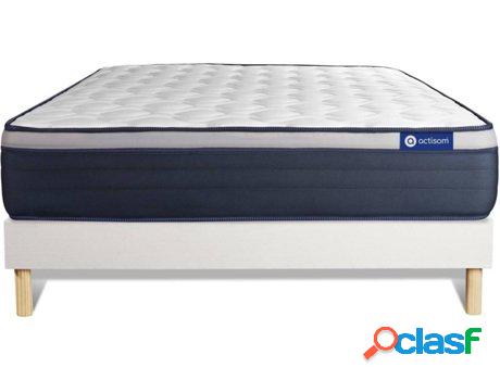 Conjunto de Somier Blanco + Colchón ACTISOM Actilatex Max