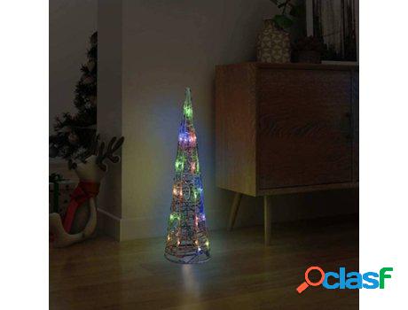 Cono de Iluminación VIDAXL luces LED (60x500cm - Multicolor