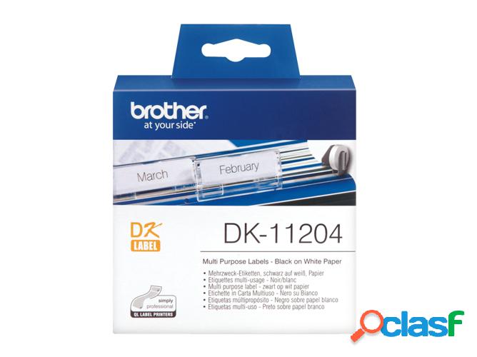 Consumible Original Brother DK11204 Etiquetas precortadas