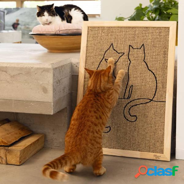 Designed by Lotte Tabla rascador para gatos Poezels madera