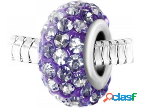Dije SC_CRYSTAL Cristales (Acero - Morado - 13 mm)