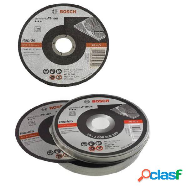 Disco de corte Inox Bosch 115mm. (10uds.)