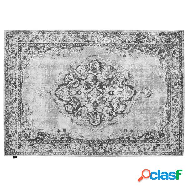 Dutch Lifestyle Alfombra Durban Genial gris y negro 230x160