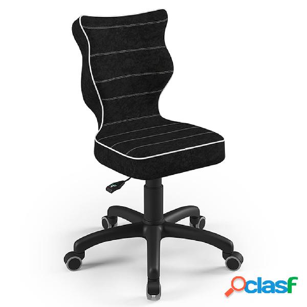 Entelo Silla infantil ergonómica Petit Black Visto 01 negra