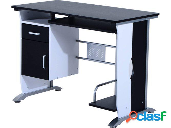 Escritorio HOMCOM 920-019BK (Negro - 100x52x75 cm - MDF)