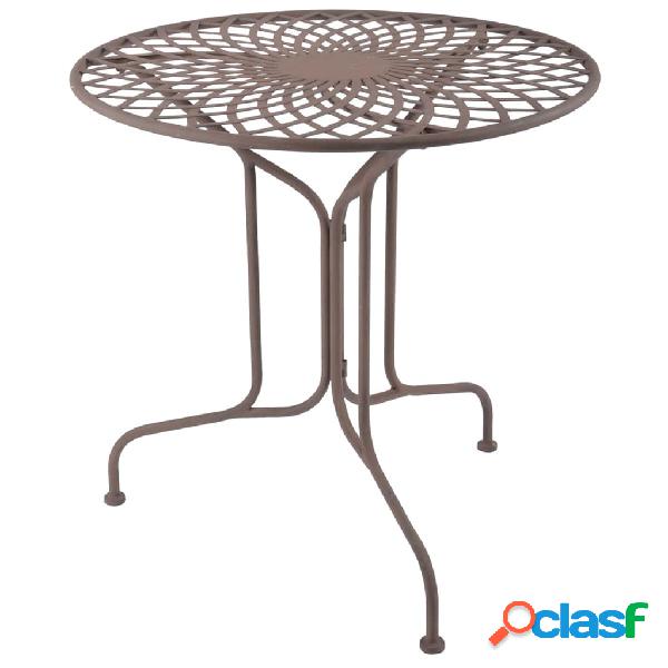 Esschert Design Mesa de metal estilo inglés antiguo MF007