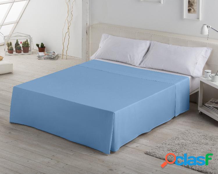 Estelia Sábana Encimera Color Azul Claro 144 Hilos 50%