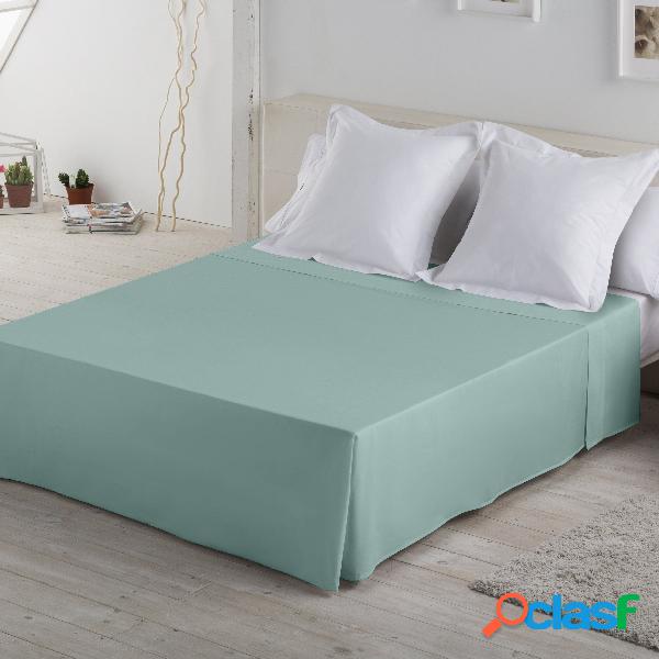 Estelia Sábana Encimera Color aqua 144 Hilos 100% Algodón
