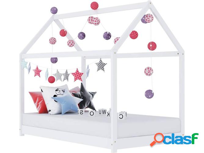 Estructura de cama VIDAXL para niños 80x160 cm pino macizo