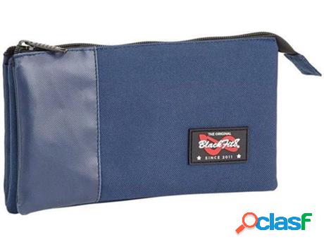 Estuche Triple BLACKFIT8 Triple (22x12x3cm - Azul)