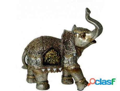 Figura HOGAR Y MÁS Elefante Elegante De Resina (19 x 8 x