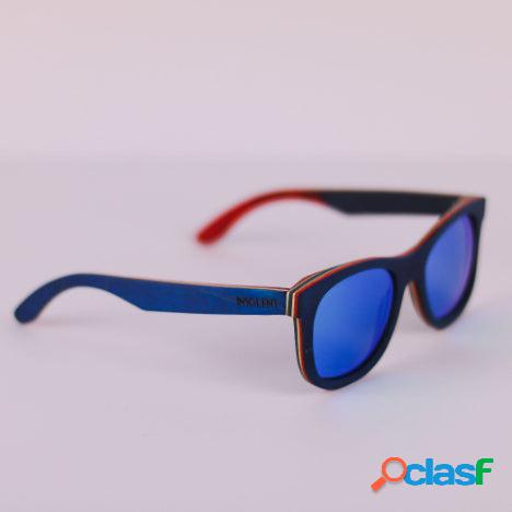 Gafas de sol polarizadas madera BLUE SUMMER | by Insolent
