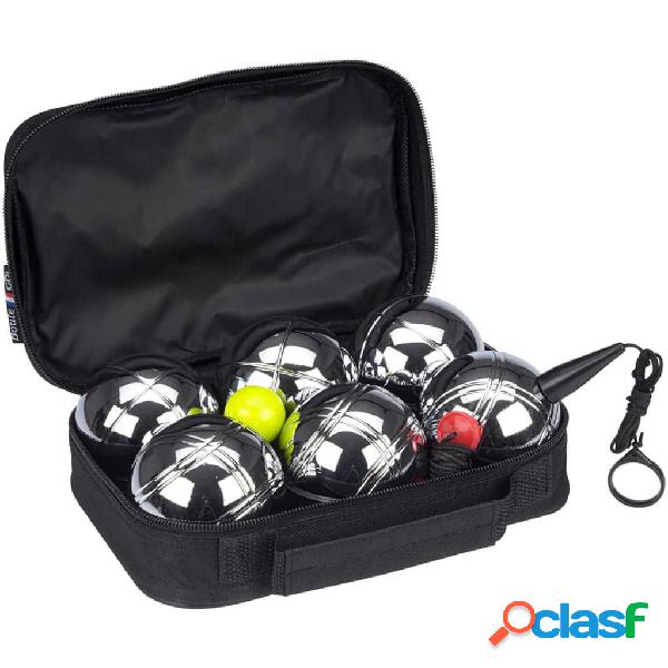 Get & Go Set de petanca V 6 bolas plateadas 52JU-CHR-Uni