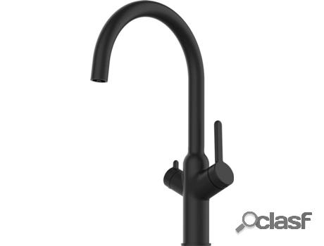 Grifo de cocina VIZIO 3 Vias Tubo Giratória 360° Negro