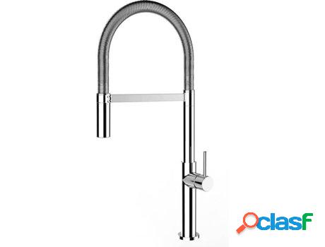 Grifo de cocina VIZIO Tubo Giratória 360° 2 Jatos Cromado