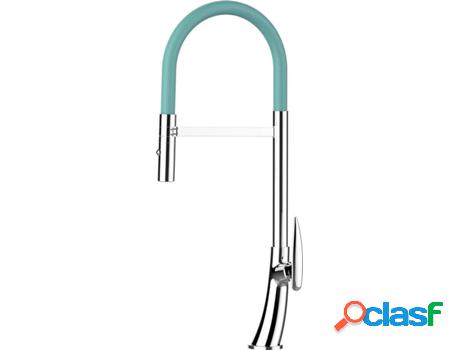 Grifo de cocina VIZIO Tubo Giratória 360° 2 Jatos Cromado