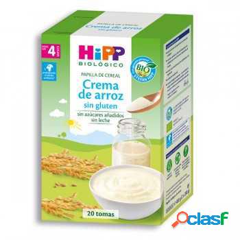 HIPP Papilla Bio de Crema de arroz sin gluten +4M (400 gr)
