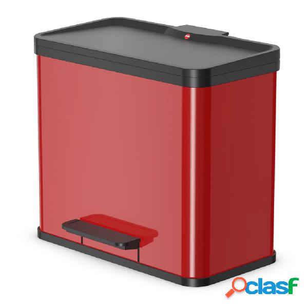 Hailo Cubo con pedal Oko Duo Plus tamaño L 17+9 L rojo