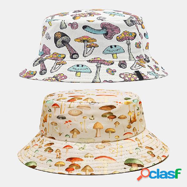 Hombre Colorful Mushroom Patrón Estampado Casual Soft al
