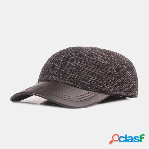 Hombres Algodón Color mezclado Tejido Patchwork PU Brim