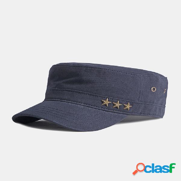 Hombres Algodón Color sólido Forma de estrella de cinco