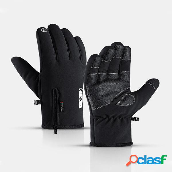 Hombres Nylon PU Plus Pantalla táctil de terciopelo