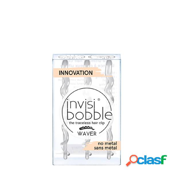 Invisibobble Waver The Traceless Hair Clip x3-Waver Crystal