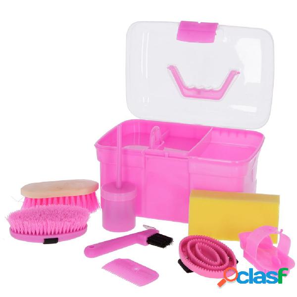 Kerbl Caja de aseo mini para caballos con 8 herramientas