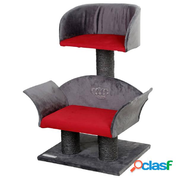 Kerbl Rascador para gatos Lounge Deluxe gris y rojo 81548