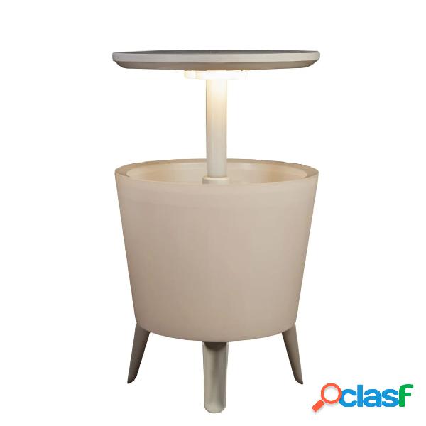 Keter Mesa de bar nevera blanca 232924