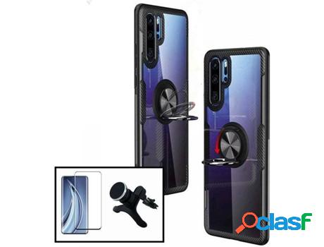 Kit Funda, Soporte y Protector de Cristal Templado Huawei