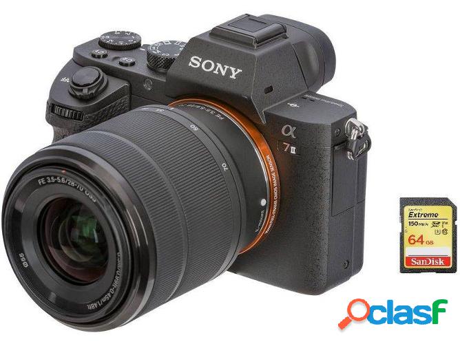 Kit Máquina Fotográfica Mirrorless SONY A7 II SEL 28-70 MM