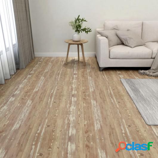Lamas para suelo autoadhesivas 55 uds PVC 5,11 m² marrón