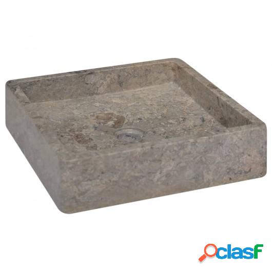 Lavabo gris mármol 40x40x10 cm