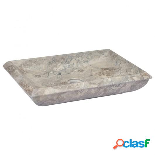 Lavabo gris mármol 50x35x10 cm