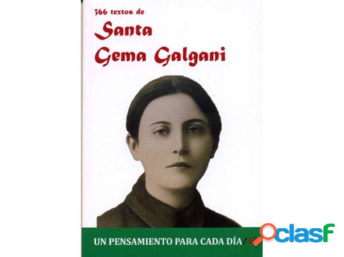 Libro 366 Textos De Santa Gema Galgani de Pablo Cervera
