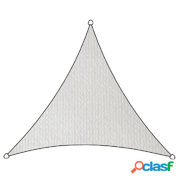Livin'outdoor Toldo triangular Iseo HDPE blanco 5x5x5 m